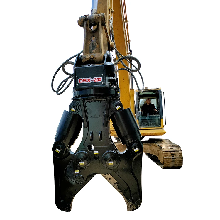 Mobile Scrap and Demolition Shear scrap metal processing bridge deconstruction and industrial demolition excavator metal shear