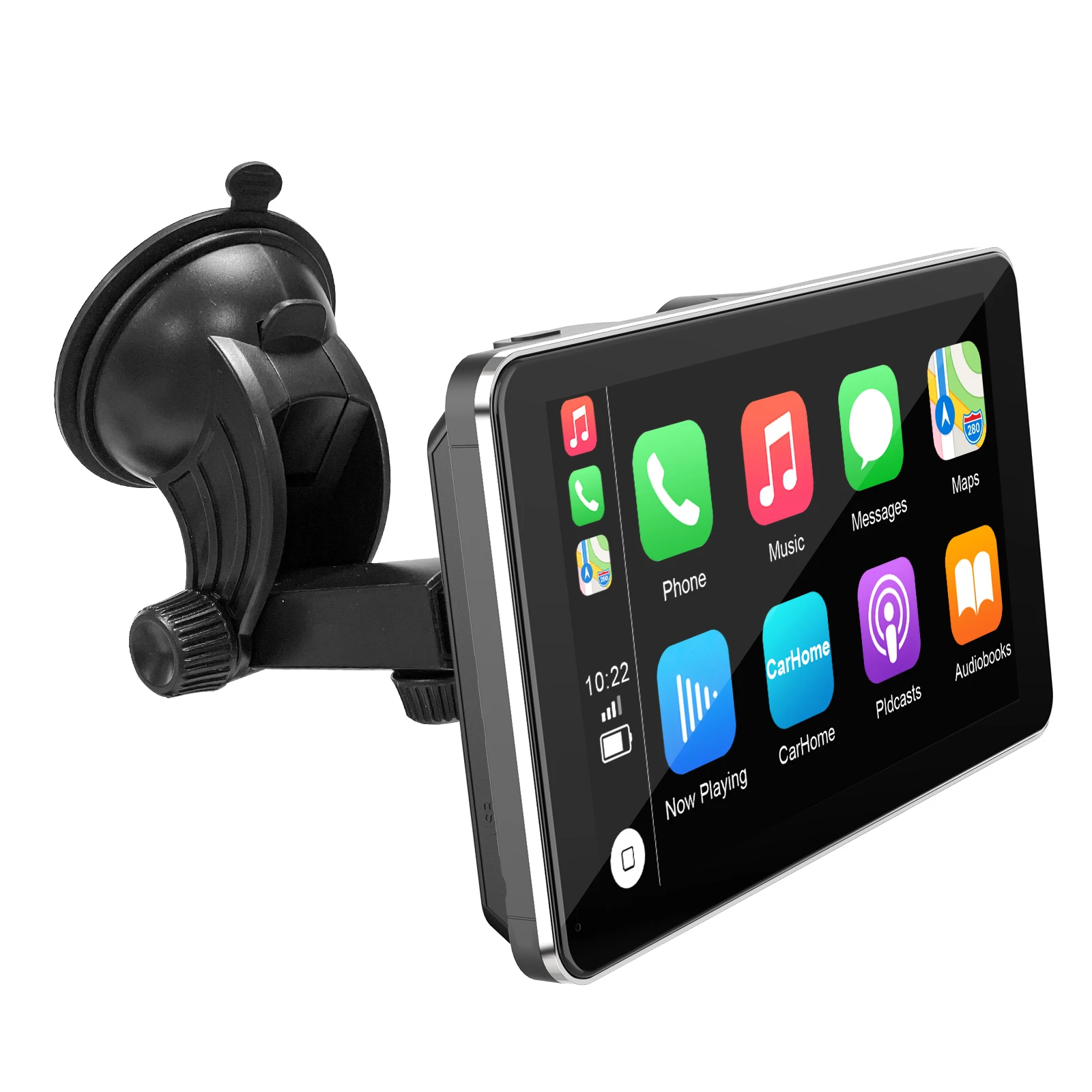 Wifi Wireless Apple CarPlay Android Auto Windshield Dashboard Mounting Telescopic Regulation Car Stereos Audio Video