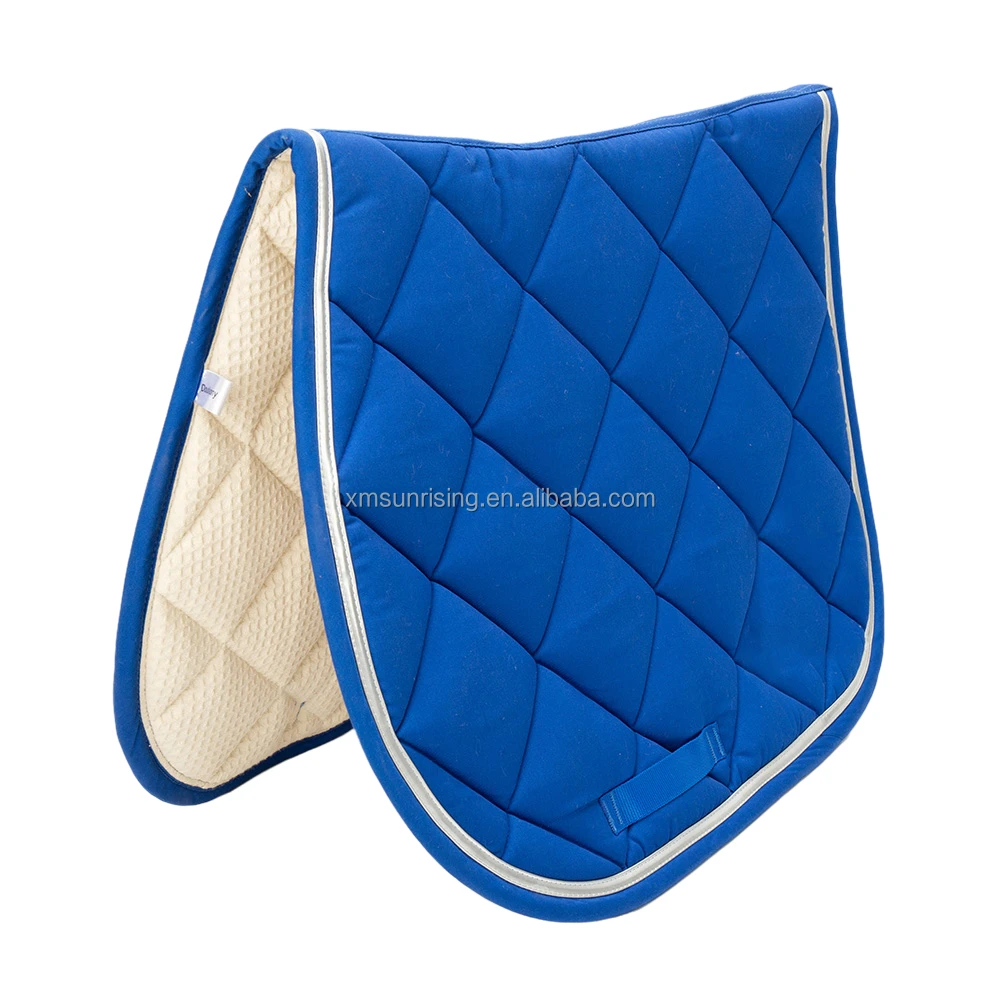 High quality fashion style  custom Satin Fabric dressage  horse Saddle Pad
