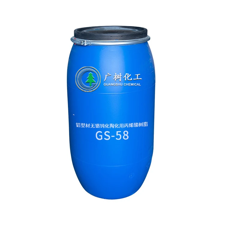 Best Quality Water based liquid acrylic resin for aqueous chrome-free passivation vitrified  GS-58