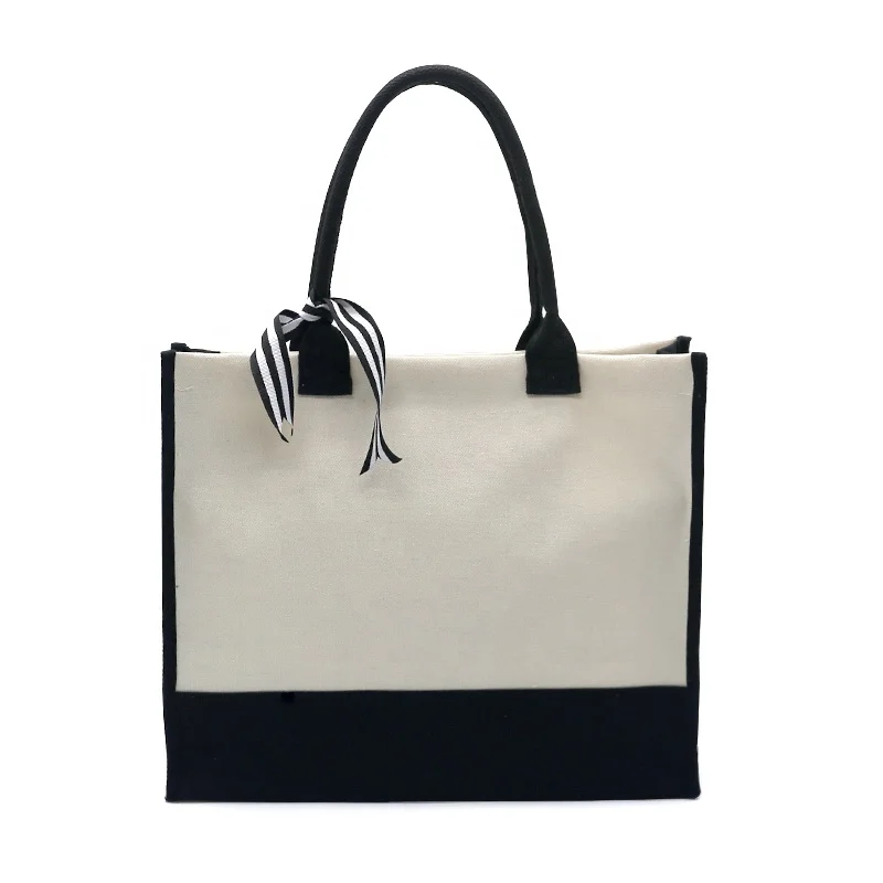 custom logo wholesale mother bags sublimation blanks Shoulder Bag Canvas Sublimation Tote Bags with handle for shopping beach