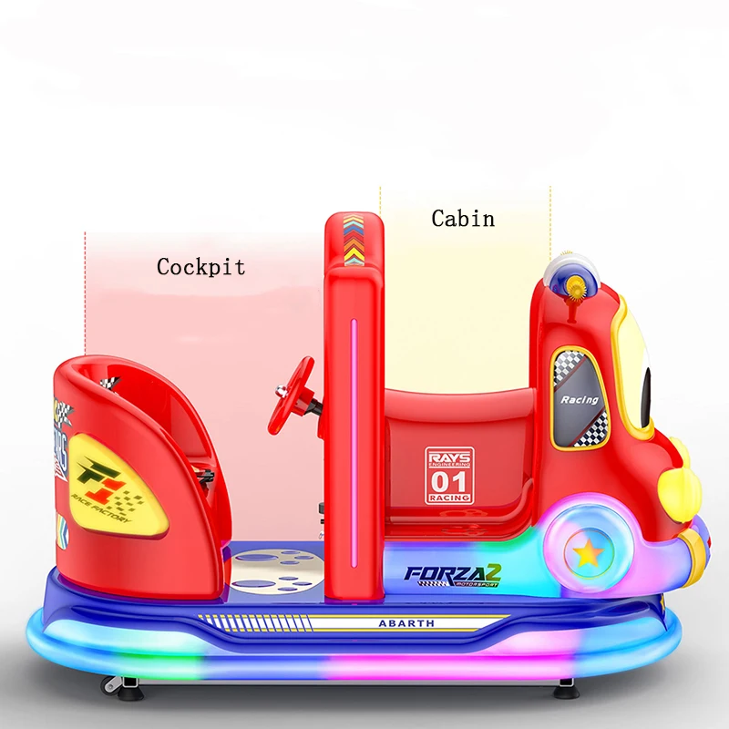 Double Seat Train Children Coin-operated Rocking Car Commercial Kiddle Ride