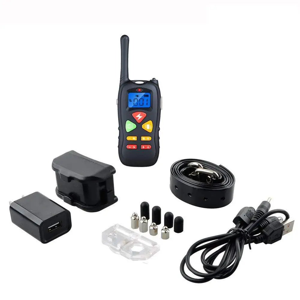 Decorative Remote control training electronic shock absorber anti-squeak pet dog collar