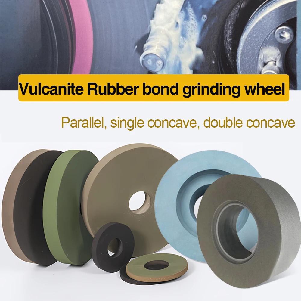 Rubber Polishing Wheel abrasive silicone carbide grinding wheels Vulcanite Rubber bond grinding wheel for Cutting Tool