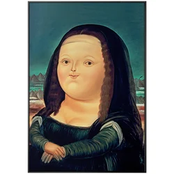 VANJUU 11CT Printed Canvas counted Hand thread embroidery cute Mona Lisa Cross Stitch Kit