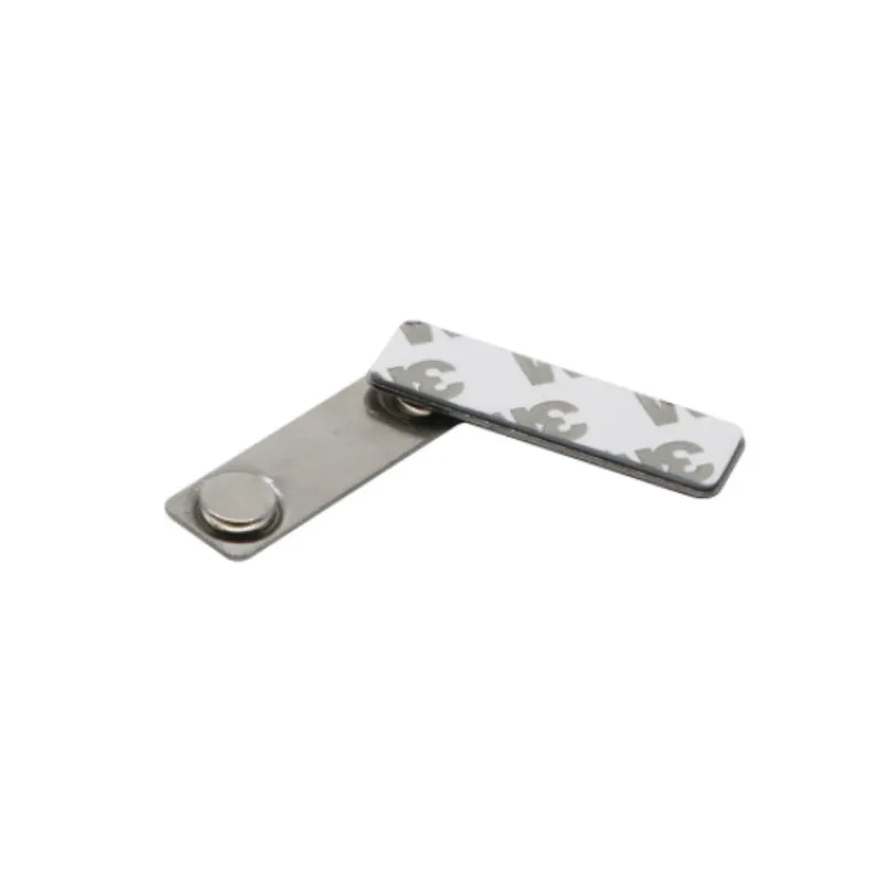 China Magnet Supplier Custom Nickel-coating Magnet Id Badge Holder Reusable Name Badge Magnetic