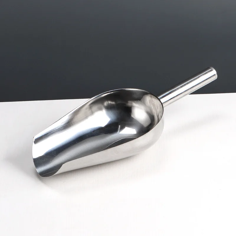 Wholesale Stainless Steel Ice Scoop Household Bar Fruit Tea Rice Flour Food Ice cube multi-functional Ice shovel