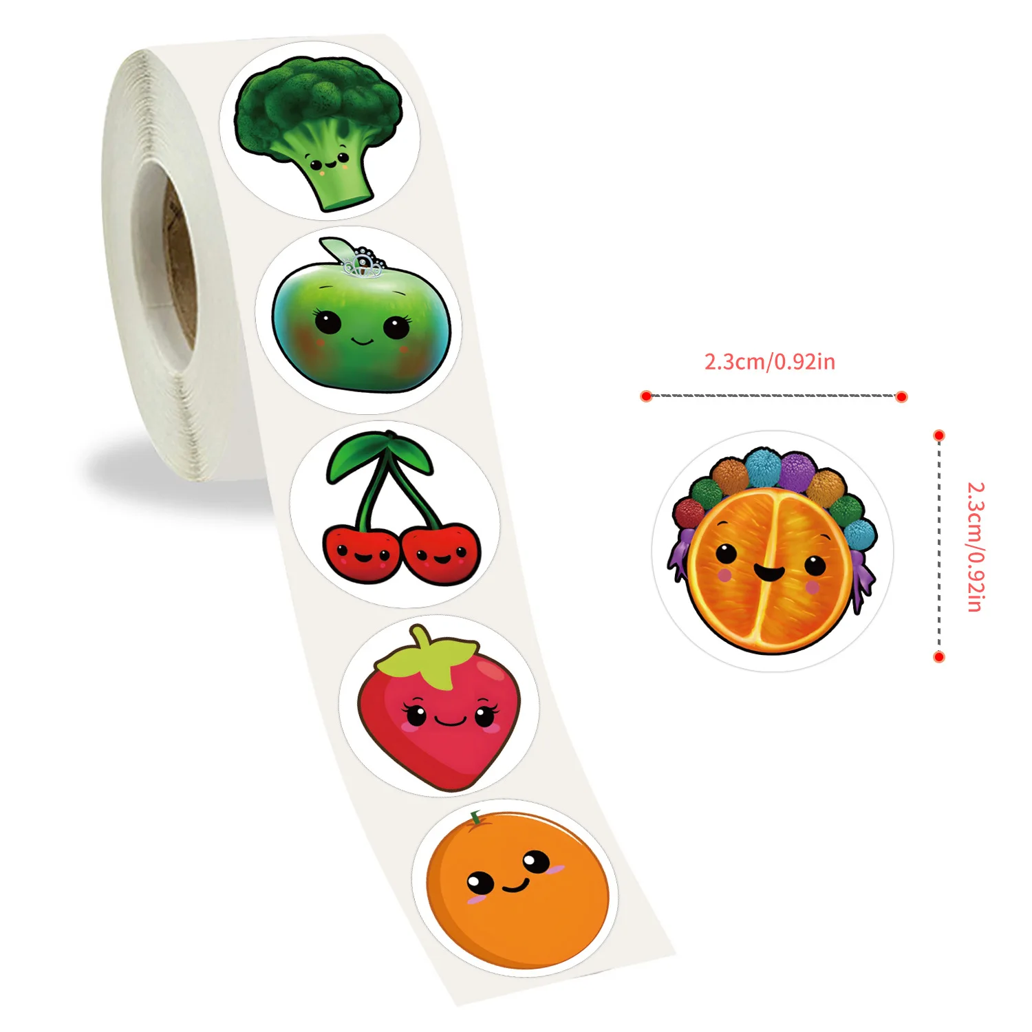 ZY2929C 500Pcs Cartoon hey bear sensory Roll Graffiti DIY Stickers Decorative  Kindergarten Reward Children Colours StickerS