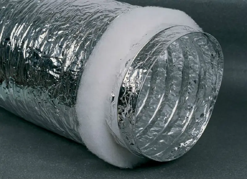 Insulation Pipe Ventilation System Plastic Insulated Flexible Aluminum Air Duct Return and Replacement -30℃~+140℃ Contemporary