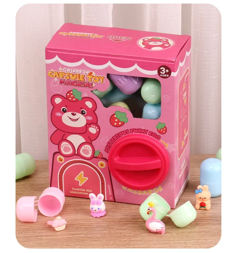 Children twisting machine capsule toys Christmas Toys Mini Egg Twisting Doll Gashapon Machine for kids