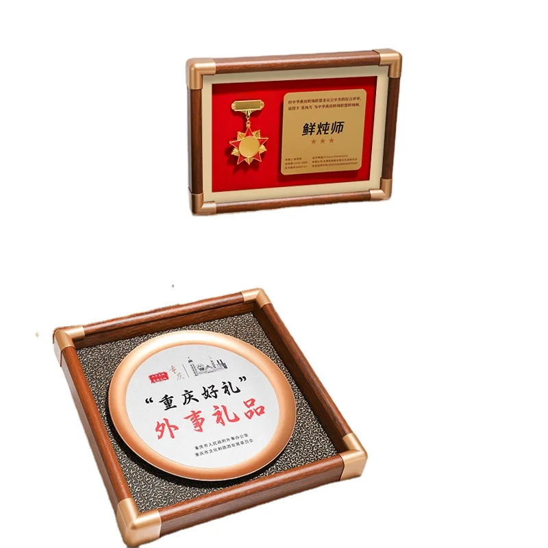 Custom Solid Wood Plaque for Awards and Recognitions High Quality Commemorative License Plate