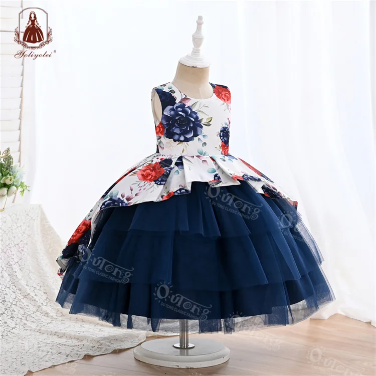 Yoliyolei Morden Style Decoration Halloween Party Tutu Dress Kids Girls With Lining Beautiful Dresses
