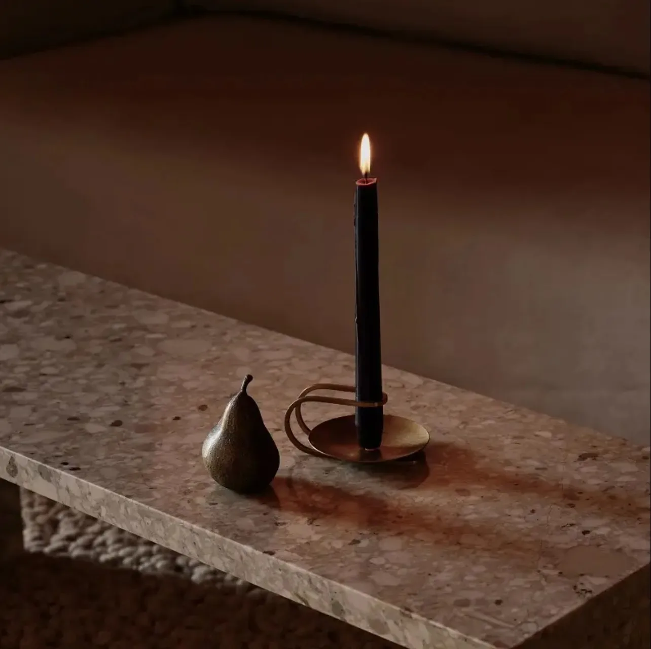 Unique Coffe Colored Conical Pillar Candle Luxury Retro Art Twist Strip Paraffin Wax Spiral Candles