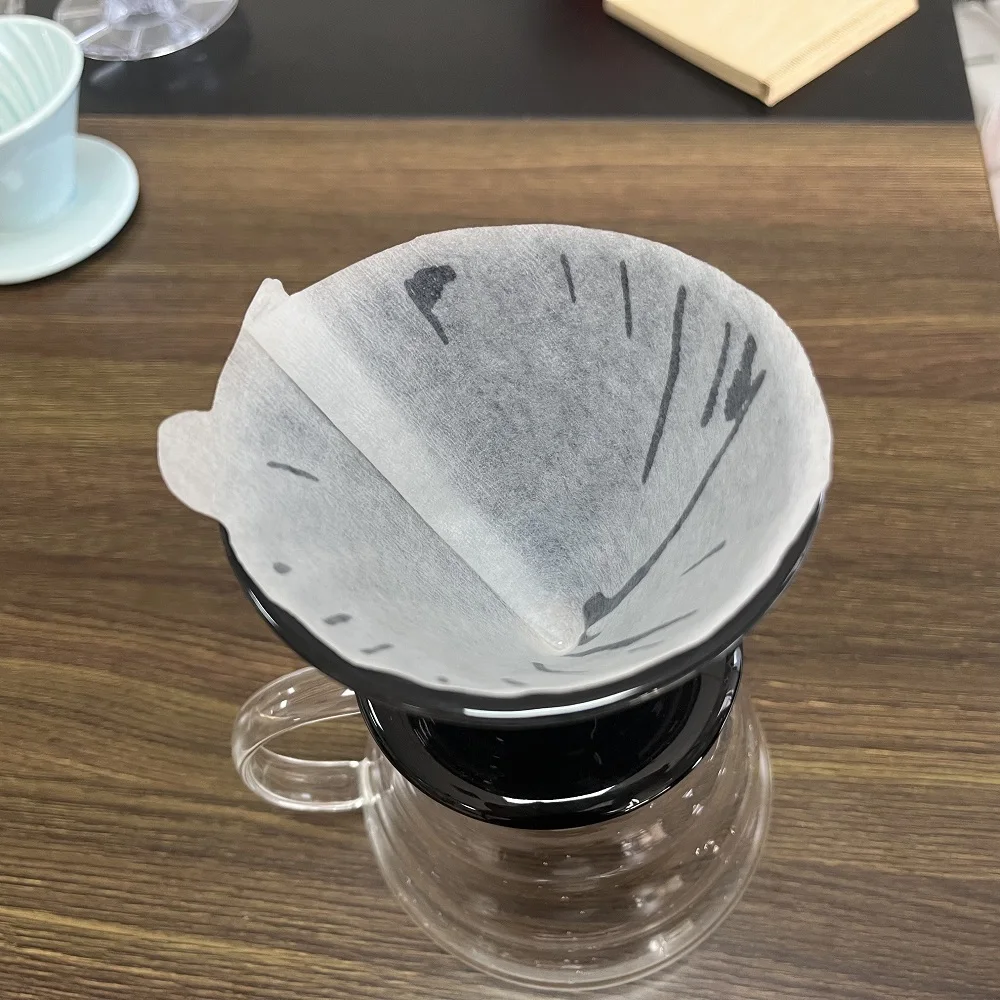 HIgh top quality v60 coffee paper filter for hand drip coffee filter paper