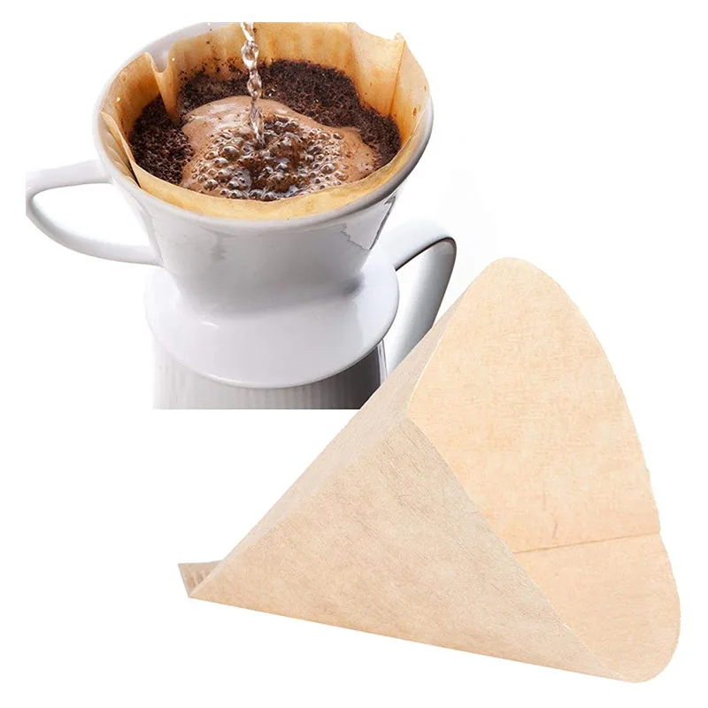 Coffee Filters 100 Count 2-4 Cups Cone Natural Paper Filters