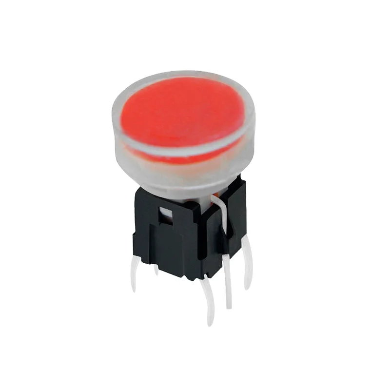 TD01-3012L led tact switch with c-a-p 6*6 Illuminated tactile swith SMT type without tactile push button switch