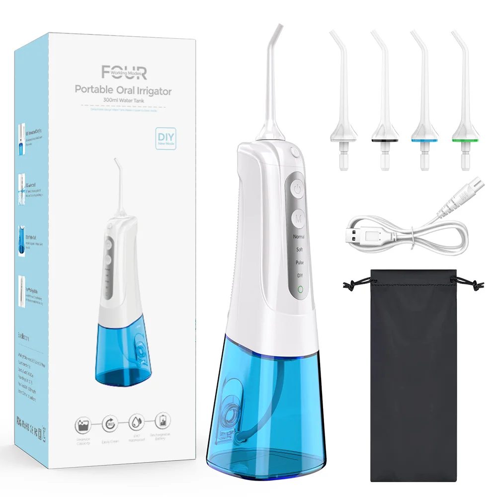 High Quality High Pressure OEM/ODM Dental Floss Portable Water Flosser with 2000 mAh Battery