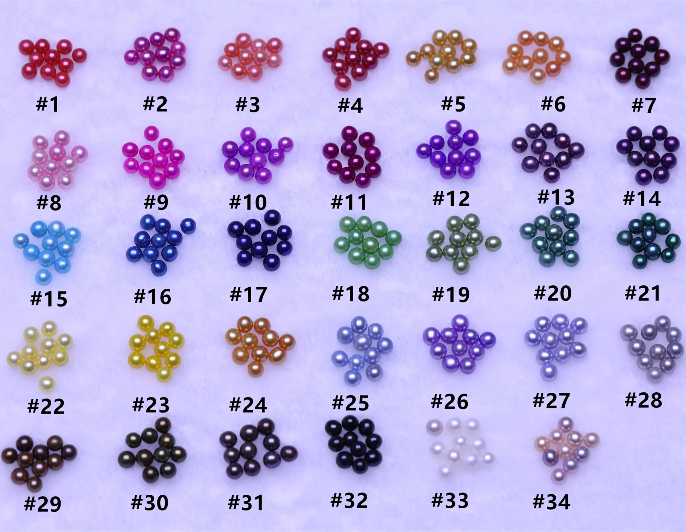 
AAA+ grade 7-8mm 34 colors 20 Pearls in 1 Freshwater oyster,Round Natural Freshwater Pearl in Oysters Vacuum-packed 