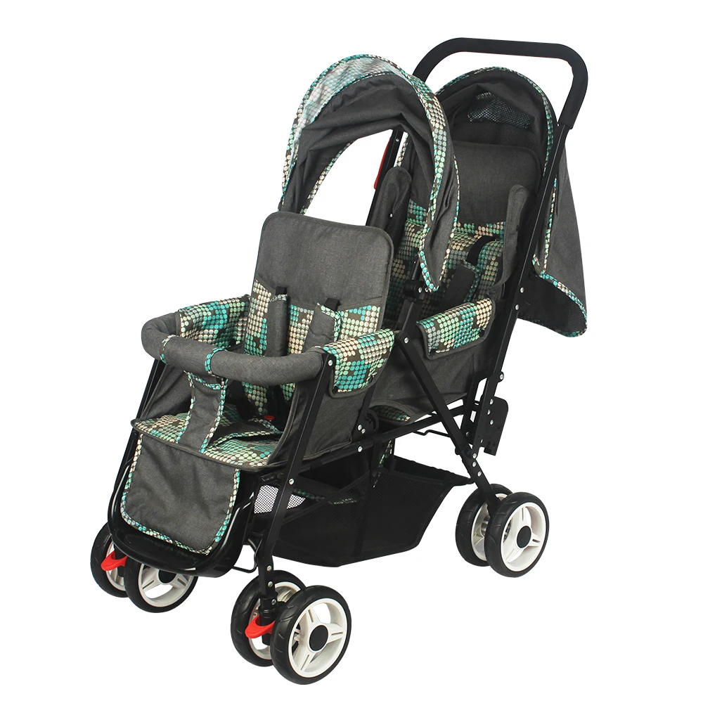 Foldable Compact Pram Combos Detachable Double Twin Baby Stroller