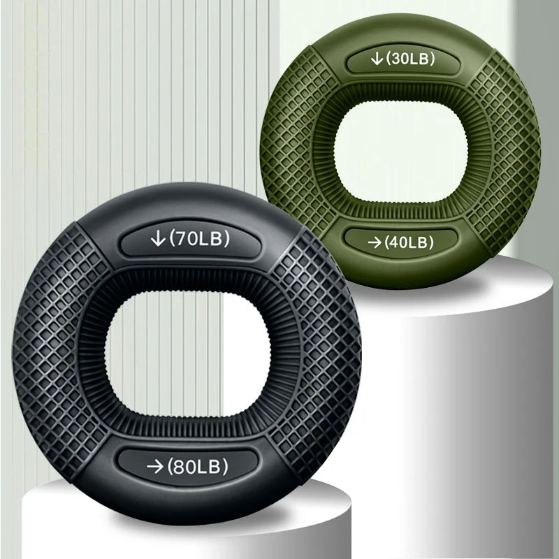 SANFAN Ergonomic Design Pure Silicone Rings Hand Gripper Rock Climbing Muscle Training Hand Grip Strengthener Online Sale