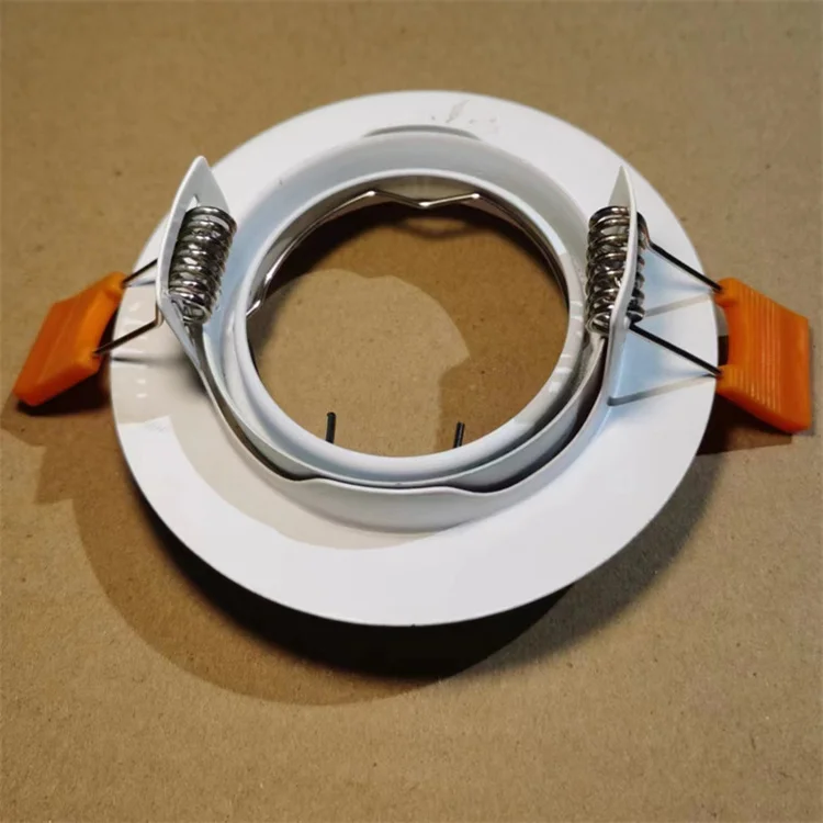 Trimless Led Spot Recessed Lamp Spotlight Fixture Die-Casting Alu Round Recessed Aluminum Metal Mr16 Gu10 G5.3 light housing
