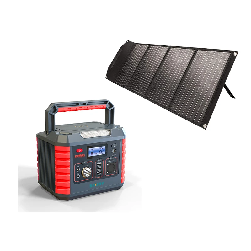Sikery 330w 288Wh Portable Power Station Lithium Battery 110V 220V Pure Sine Wave Wireless Charming Solar Generator Camping