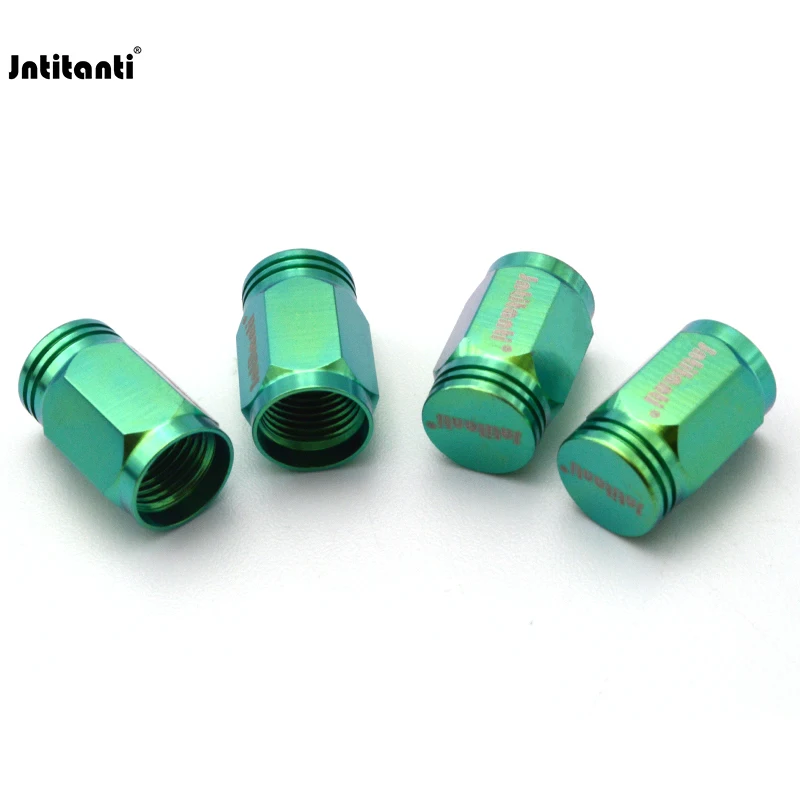 Jntitanti high quality Custom color Gr.5 titanium wheel valve stem caps