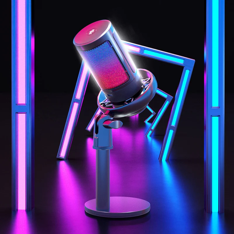 Universal Microphone Wired Home Stereo Desktop Mic For Pc Video Chatting Gaming Podcasting Recording Meeting