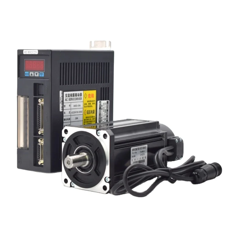 AC Servo Motor Driver 750W 730W 1KW 2.4N.M 3.5N.M 90ST Series AC Motor Matched Servo Driver AASD 15A 20A Complete Motor kit