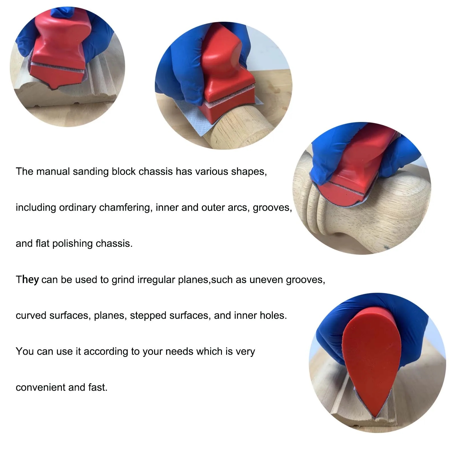 16pcs High Hardness Ceramic Foam Hand Grinding Sanding Blocks Set Cylindrical Sponge Sand Block Kit OEM Customizable Polishing
