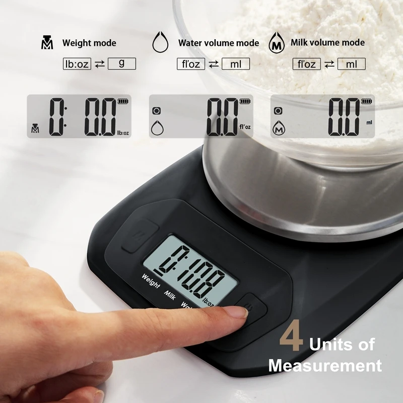 Weight Measuring Coffee Food Scale Stainless Steel Electronic Kitchen Scale Spoon Portable Lcd Display Digital Kitchen Scale