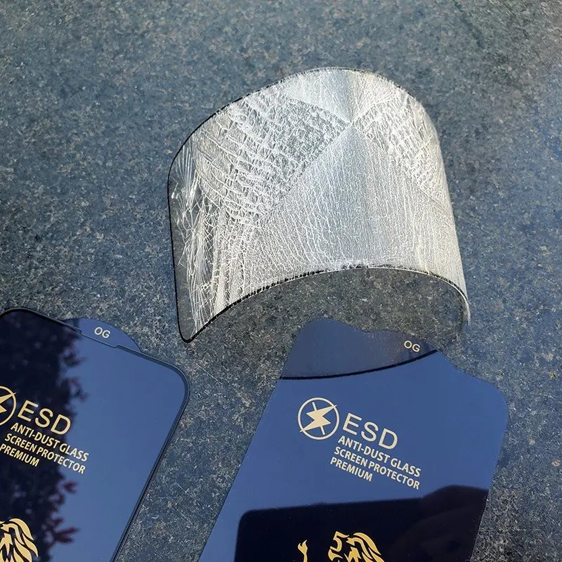 Антистатическая Защита экрана ESD 9H полное покрытие защита от пыли закаленное стекло для iPhone 13