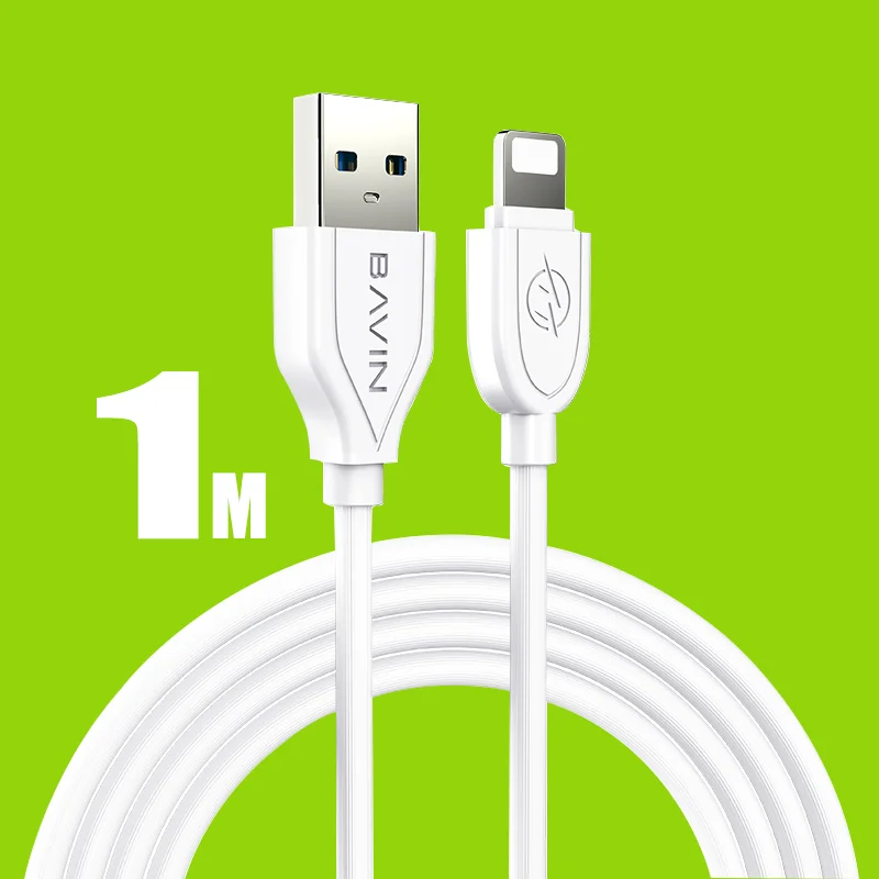 BAVIN Fast Pvc 500mm Data Para 2.4A Charging Cable 2M 1M 1.5M Usb  Charger Cord DATA Cable For mobile phone CB071