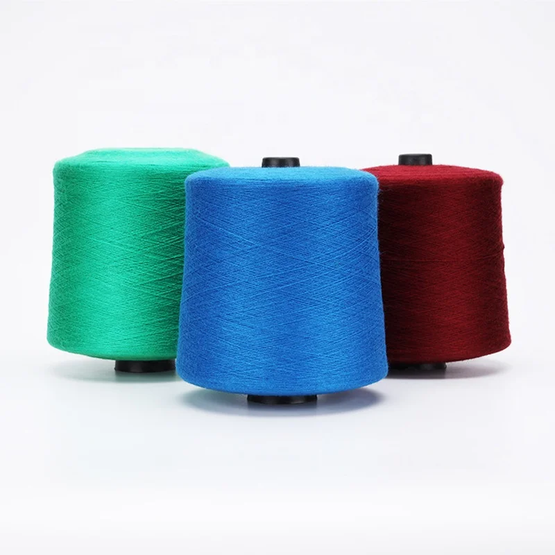 51%ECOVERO VISCOSE 23%RECYCLED POLY 26%LINEN blended yarn