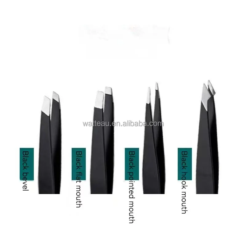 Tweezers Slanted and Pointed Stainless Steel Tweezers Precision Tweezers fpr Eyebrows Facial Hair Ingrown Splinter and Blackhead