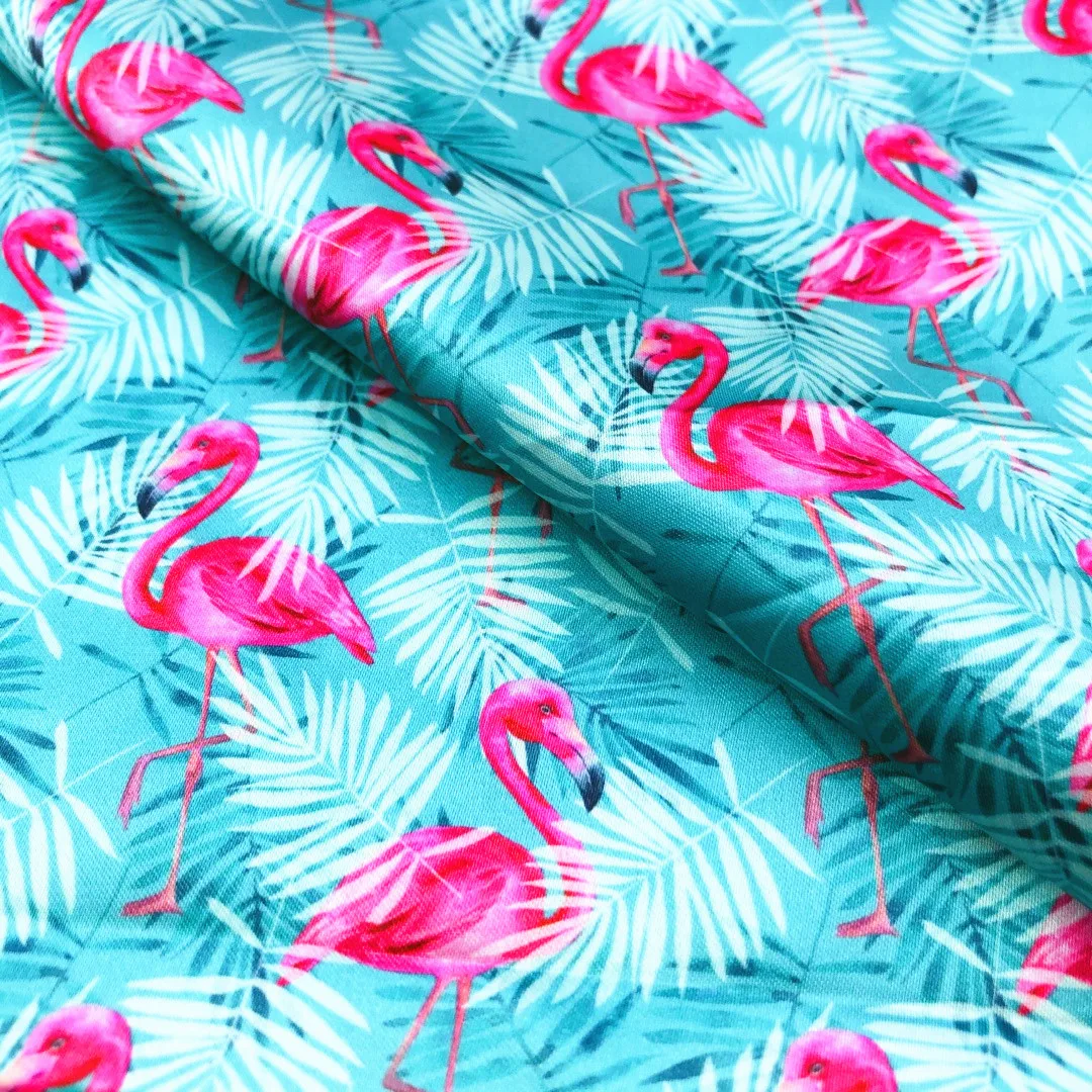 Оптовая продажа, 100% полиэфирная атласная ткань с цифровым принтом для атласной одежды