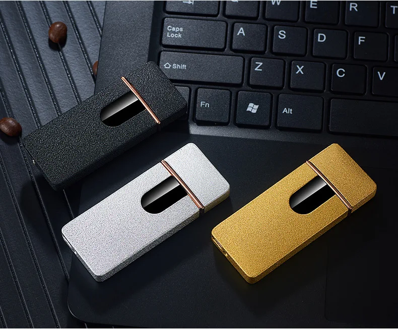  Перезаряжаемая USB ветрозащитная беспламенная индукционная ультратонкая прикуриватель Znic из