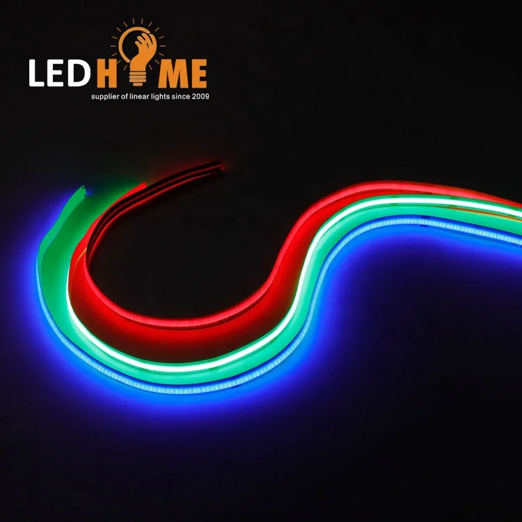 New Arrival flexible cob led strip FLW-COB-24/12480- G/R/B/Y/PK IP20 IP65 IP67