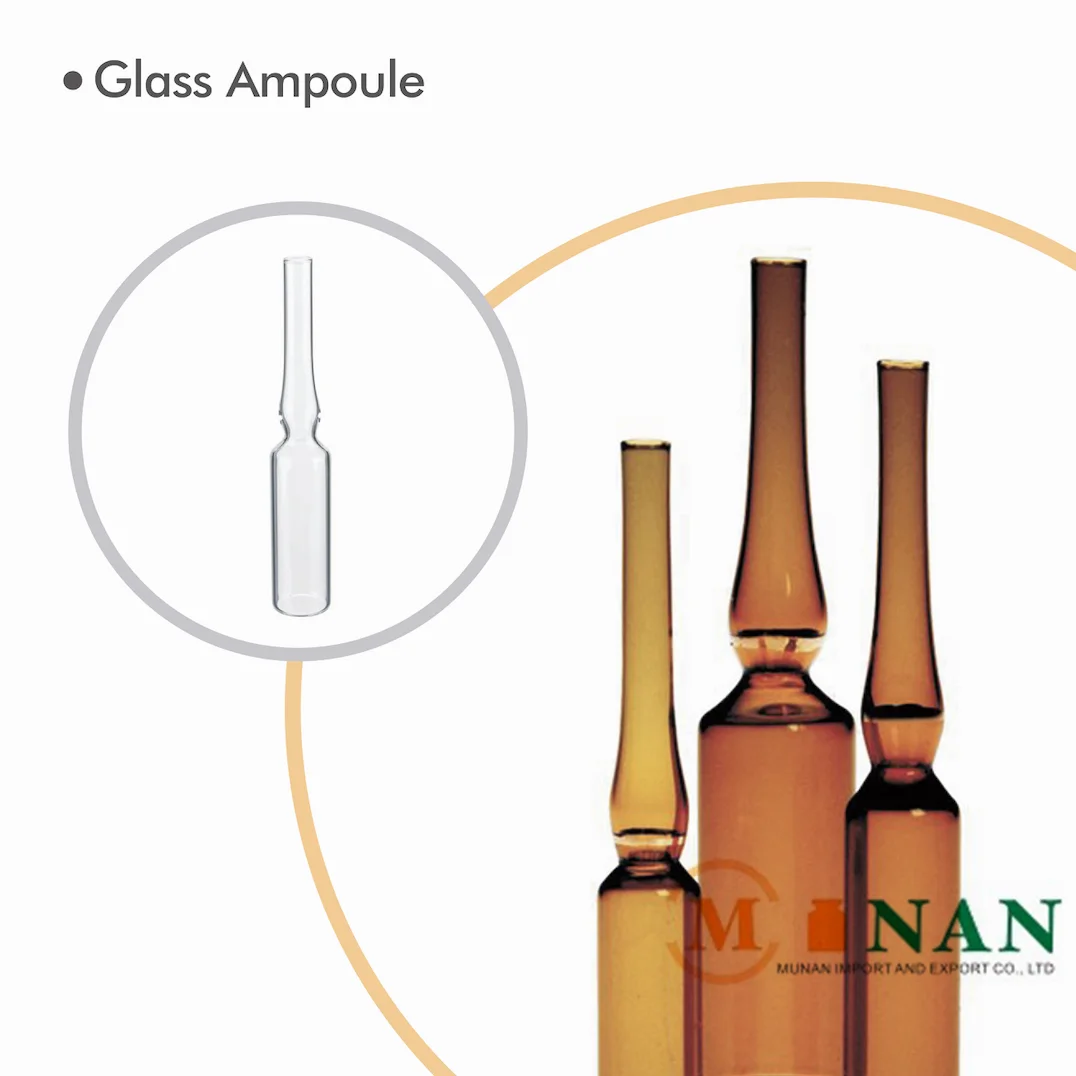 Clear and Amber Medical Type C Glass Ampoule for Injection