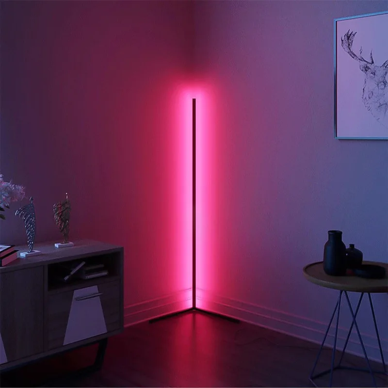 LED Floor Lamp Corner Mood Light RGB Color Changing Mood Dimmable/Music Sync with APP & Remote Control for Home Party Decoration