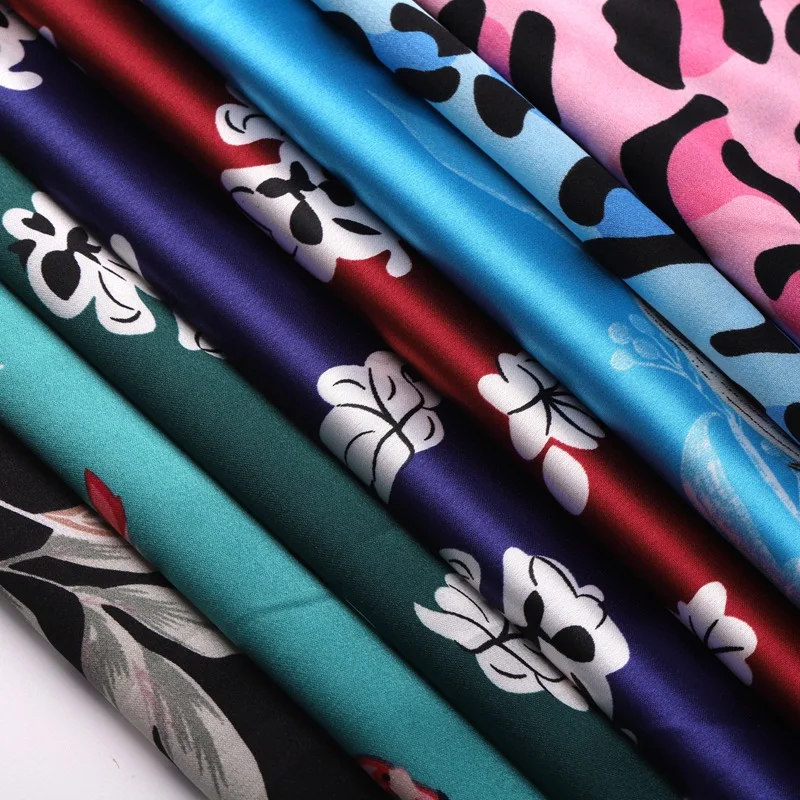 Printed fabric maple leaf jacquard dress jacquard fabric