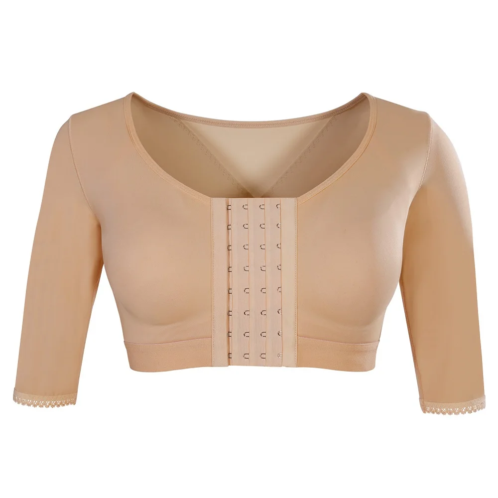 
Women Shaper Tops Arm Compression Post Surgery Front Closure Bra Tank Top Shapewear 