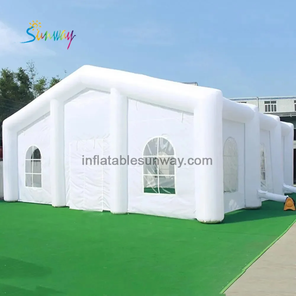 wholesale  Customization inflatable wedding house vip room Commercial Led glowing giant marquee party tent with colorful strips