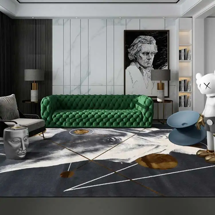 Designer art abstract house carpet room European and American sofa center woolen rugs