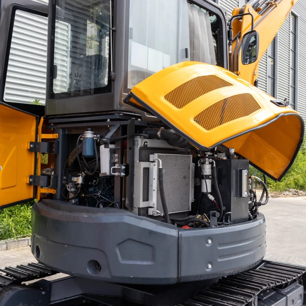 2024 New Arrival 3.5ton Small Digger Crawler Excavator Construction Machine with Free Multi-purpose Accessories