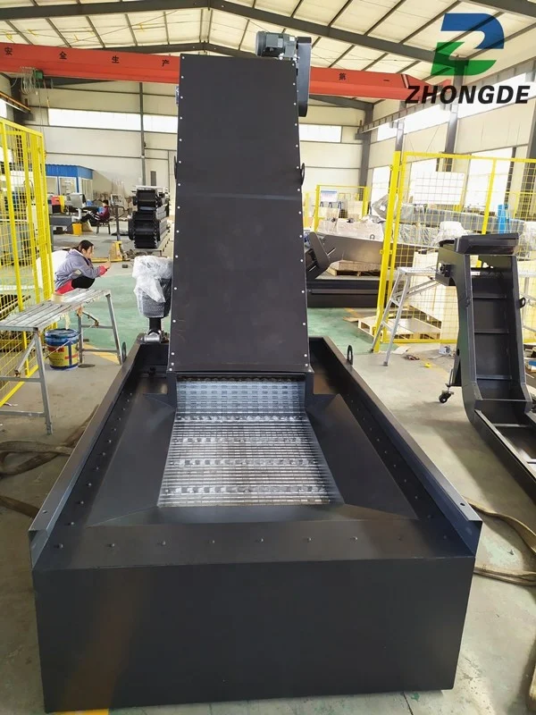 industrial CNC lathe Chip Removing Conveyor  Metal Chip Conveyor CNC Machine Belt Scrap Conveyor CE