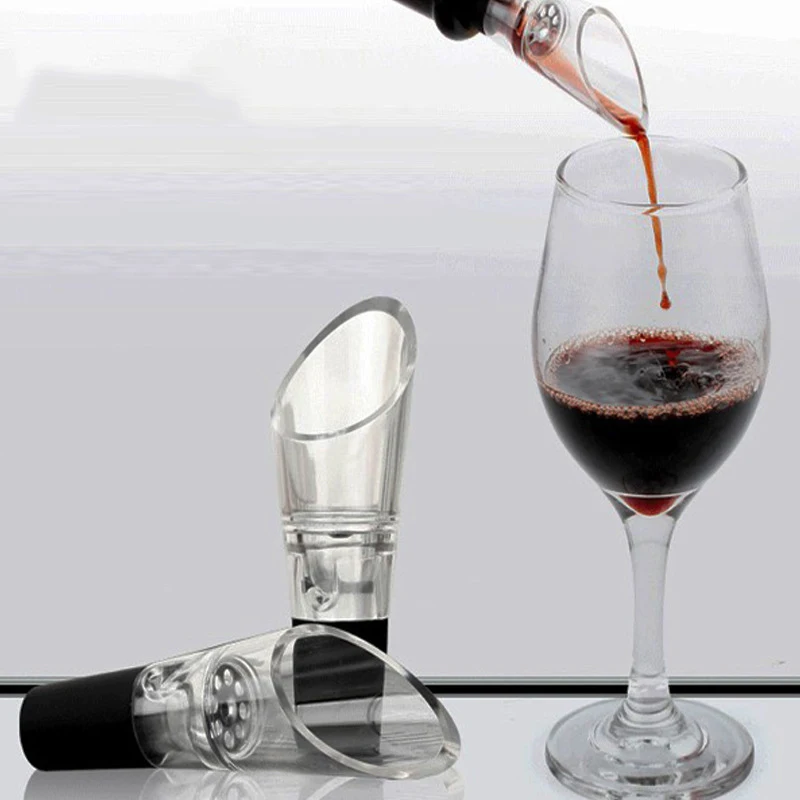 Wine Aerator Pourer  - Premium Aerating Spout and Decanter Set  No Drip and No Spill - Improve Taste and Smell