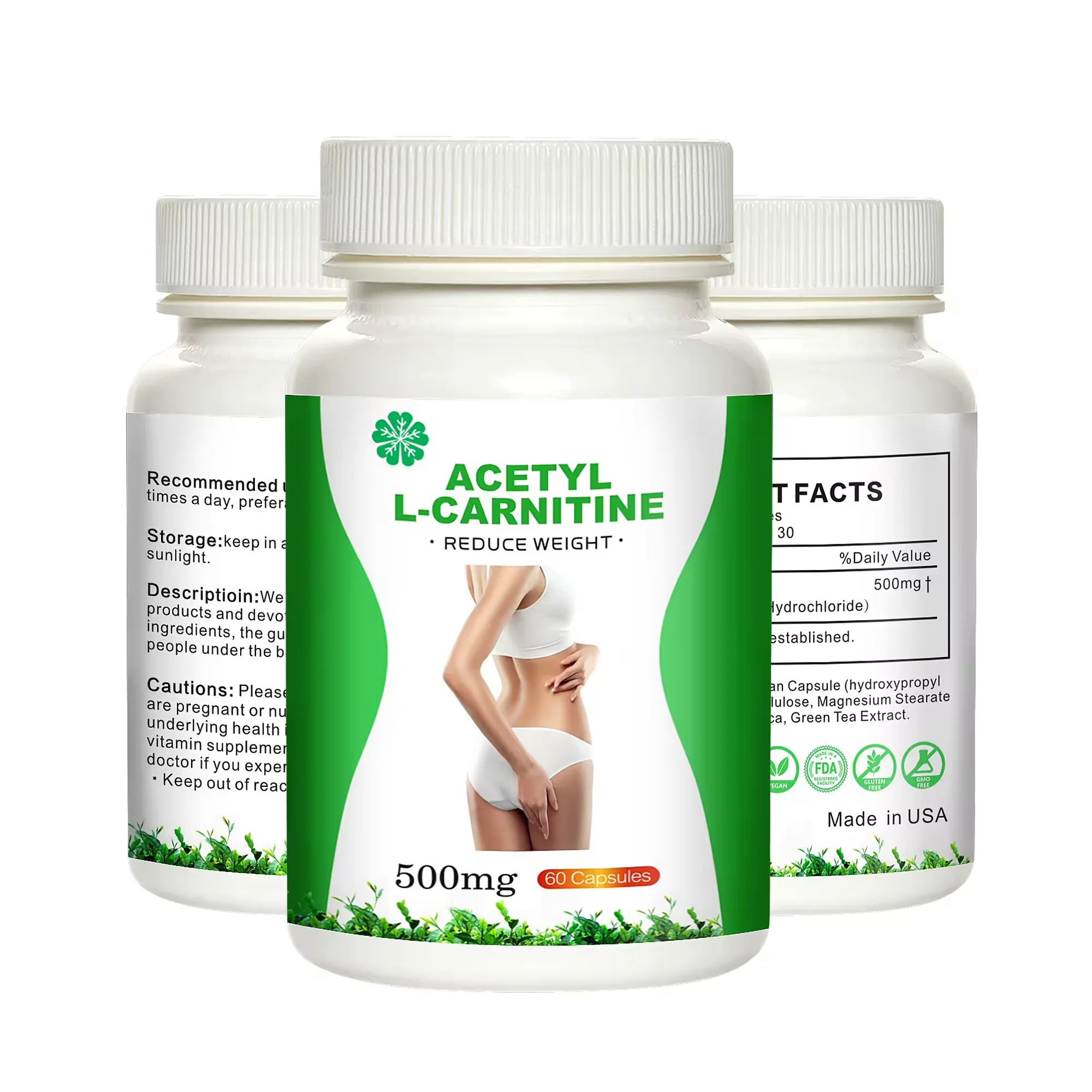 OEM natural L-carnitine capsule slimming supplement fat burning slim capsule