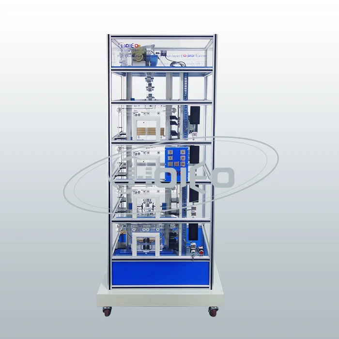 CAD-101 Transparent Four-floor Elevator Emulator PLC controlled elevator simulation model Elevator Training Model teaching use