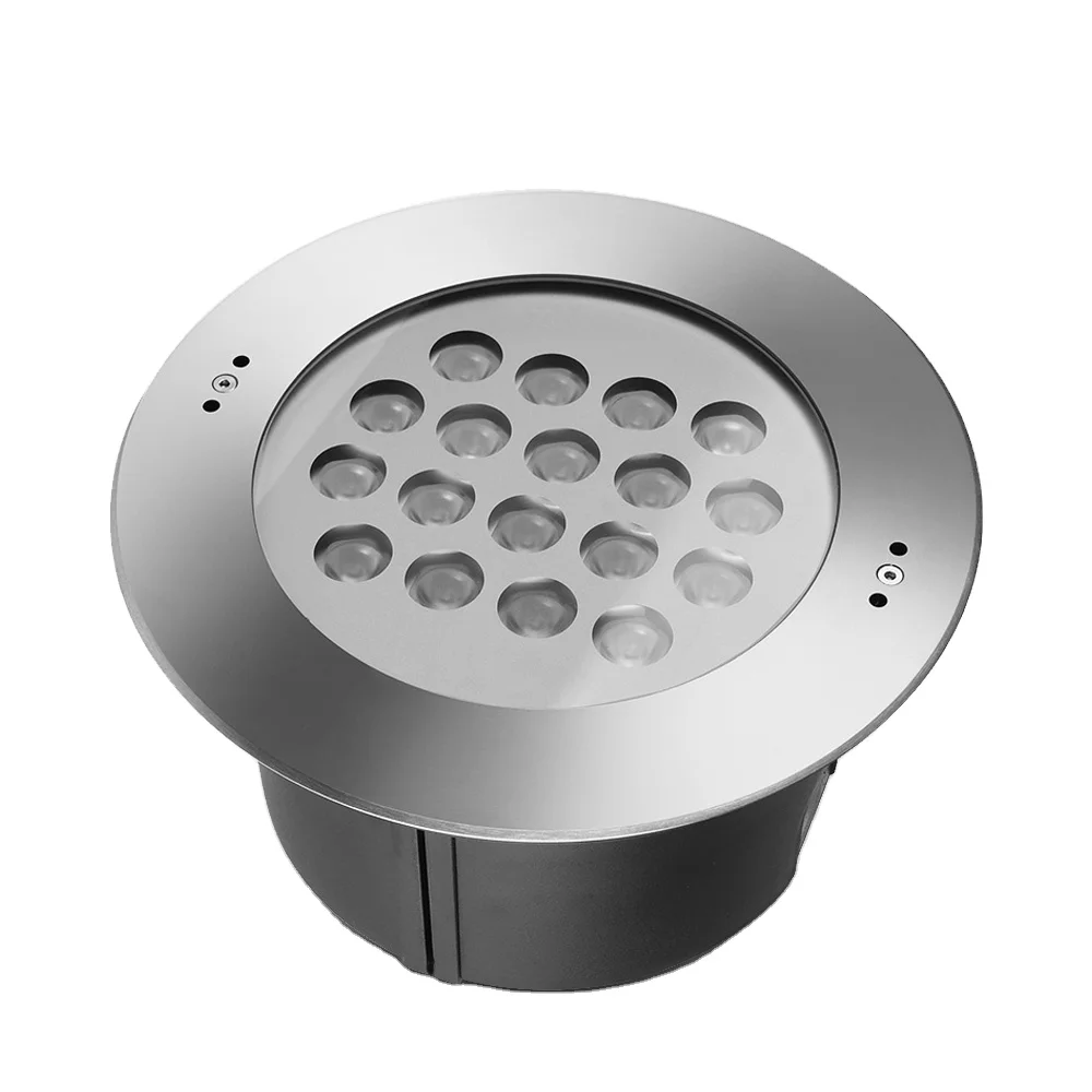 LED Recessed Pool Light 54W Waterproof IP68 Underwater Ground Buried Lamp Recessed Light LED Underground Light
